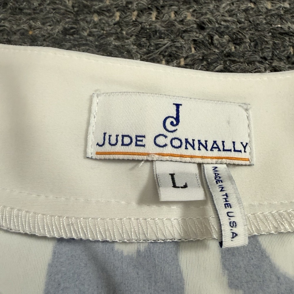 Jude Connally Navy and White Patterned Shift Dress - Picture 3 of 9